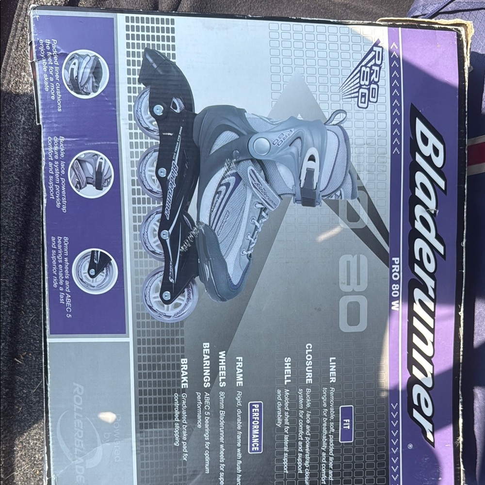 Blade runner rollerblades skates outPro 80 Women's Athletic Inline Skates - Gray